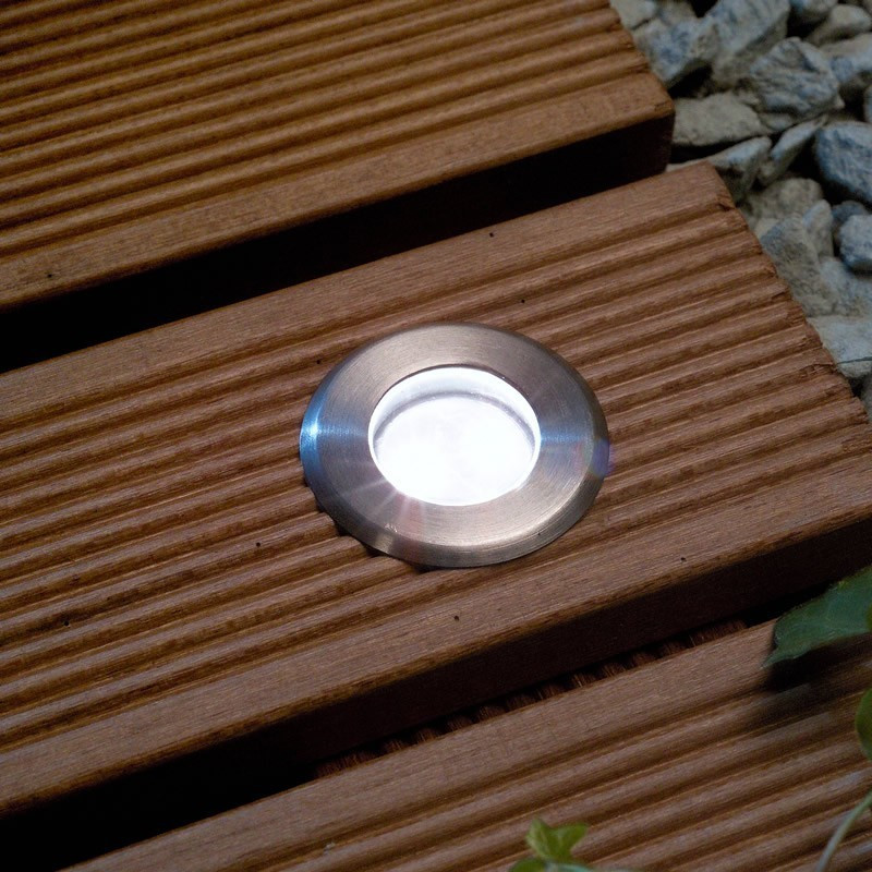 Techmar Garden Lighting UK Outdoor Lights Low Voltage Astrum 12V Plug & Play Garden Deck Light Bundle - 4 Light Kit. 4