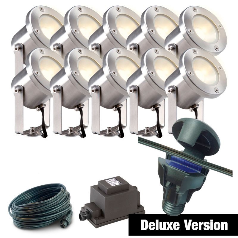 Techmar Garden Lighting UK Outdoor Lights Low Voltage DIY 10 light Catalpa Bundle
