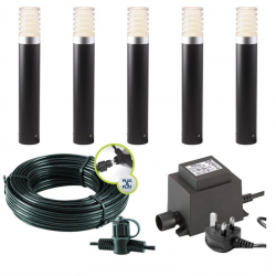 Techmar Garden Lighting UK Outdoor Lights Low Voltage Arco 40 LED Garden Post Light Bundles - 5 Light Kit. 3