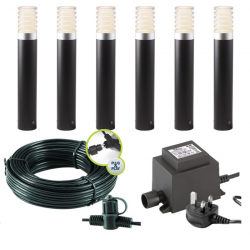 Techmar Garden Lighting UK Outdoor Lights Low Voltage Arco 40 LED Garden Post Light Bundles - 6 Light Kit. 3