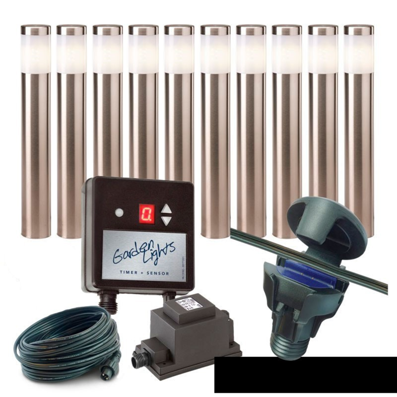 Techmar Garden Lighting UK Outdoor Lights Low Voltage DIY 10 light Albus Bundle + timer 3