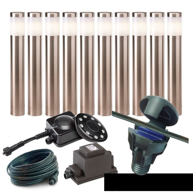 Techmar Garden Lighting UK Outdoor Lights Low Voltage DIY 10 light Albus Bundle  + remote 3