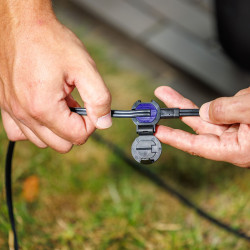 Techmar Techmar Garden Lighting UK Outdoor Lights Low Voltage DIY Deluxe Heavy Duty Flex Male Clamp Connector SPT2 2