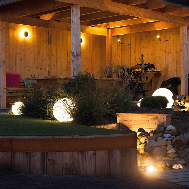 Techmar Round 50 - 12V Remote LED Garden Ball Light multi-colour plus remote 3