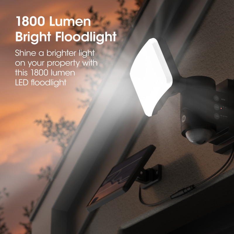 Philex Solar Tracking PIR Floodlight Black 5