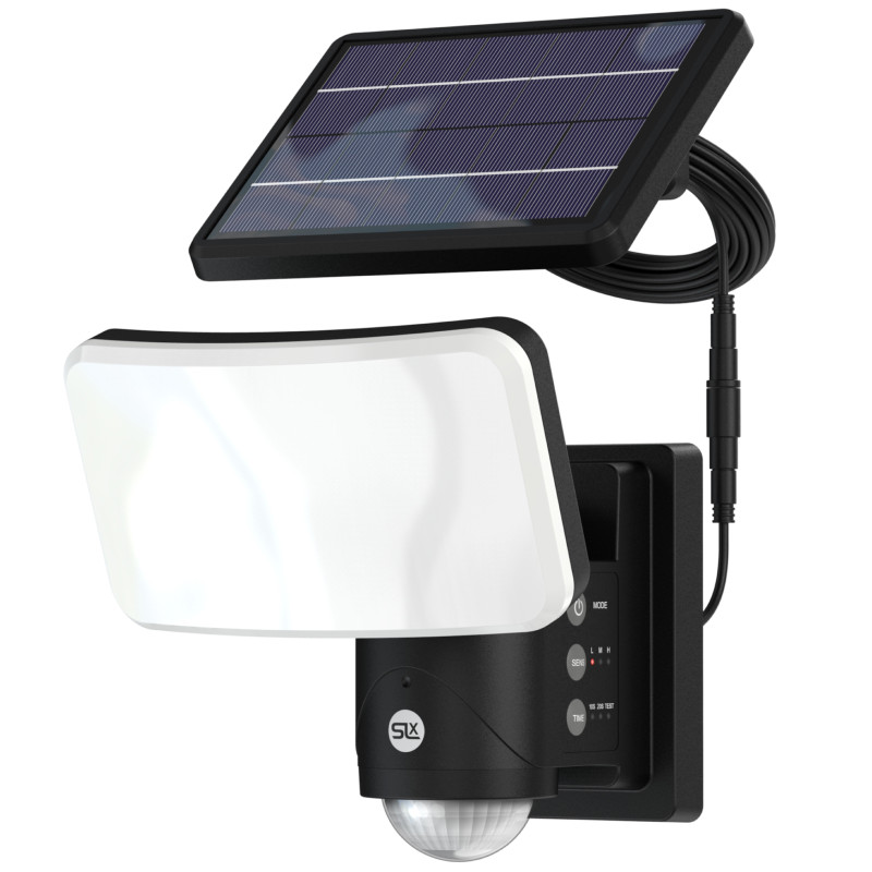 Philex Solar Tracking PIR Floodlight Black
