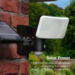 Philex Solar Tracking PIR Floodlight Black 4