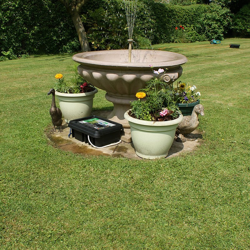 Outdoor Garden Lighting UK Accessories - Dribox 330 large black weatherproof 2