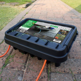 Outdoor Garden Lighting UK Accessories - Dribox 330 large black weatherproof 6